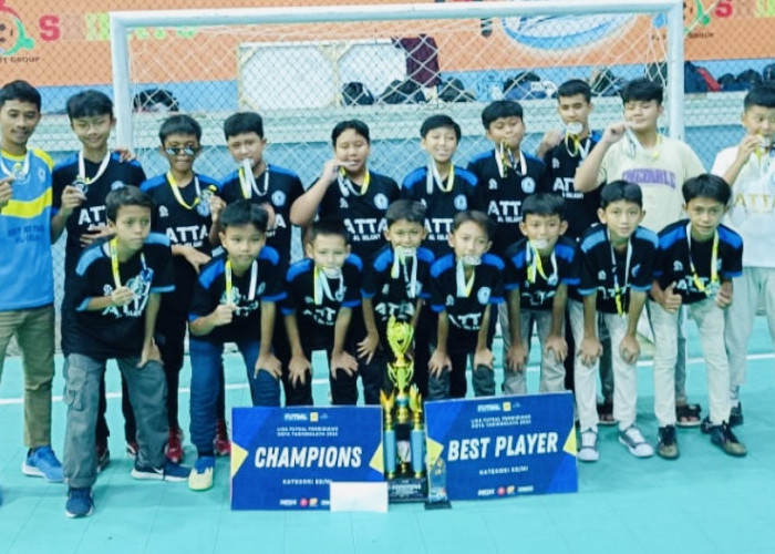 Tim Futsal SD IT At Taufiq Al Islamy Jadi Juara Liga Futsal Pendidikan Tahun 2023