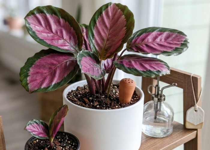 Pakai Media Tanam yang Tepat Untuk Calathea Crimson Agar Daun Pink-nya Makin Subur dan Cerah