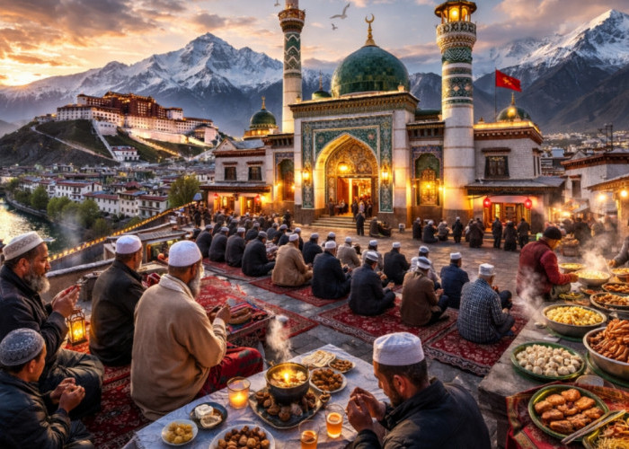 Ramadhan di Atap Dunia: Jejak Islam, Harmoni, dan Masjid Tertua di Lhasa yang Sarat Sejarah