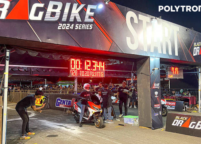 Pertama Kali Motor Listrik Polytron Fox-R Digunakan Drag Race dan Freestyle