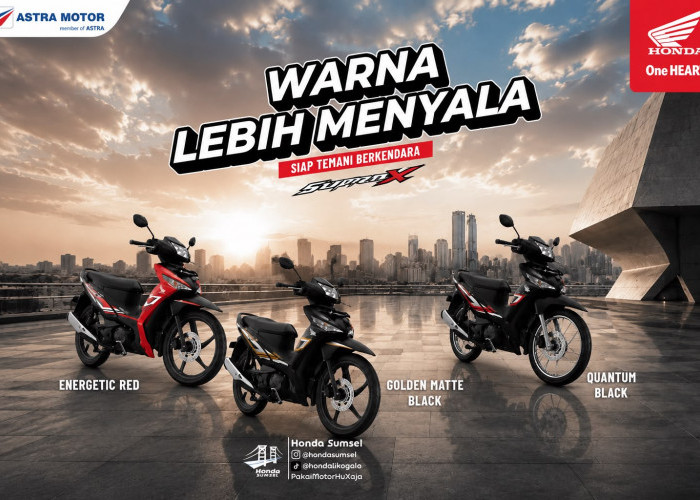 Honda Supra X Warna Baru Bikin Pangling, 3 Pilihan Ini Makin Modern dan Berani