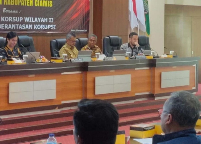 Awali Tugas, Pj Bupati Ciamis Gelar Rapat Peningkatan Skor Pencegahan Korupsi Bersama KPK