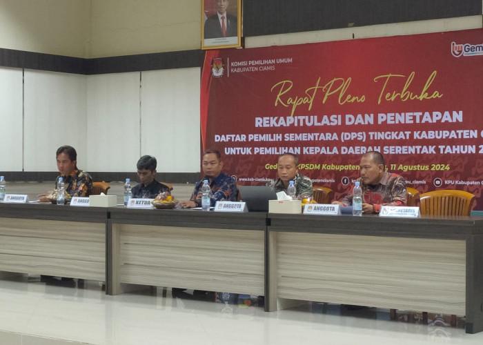 KPU Kabupaten Ciamis Tetapkan Daftar Pemilih Sementara Sebanyak 963.203 Pemilih