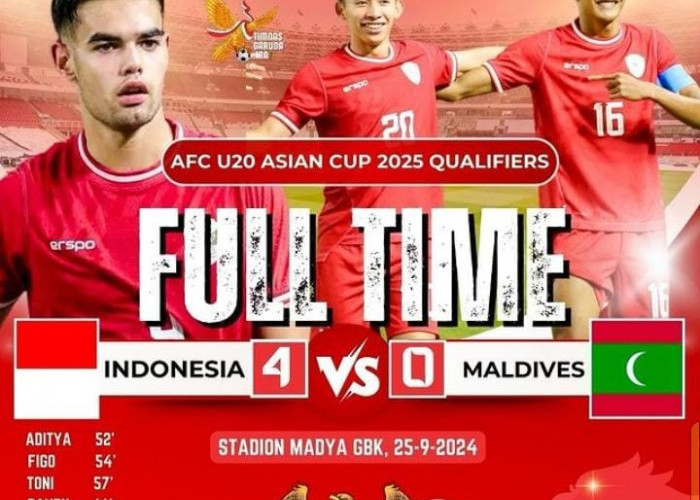 Kemenangan di Laga Perdana Indonesia VS Maladewa. Empat Pemain Berhasil Mencatatkan Namanya di Papan Skor