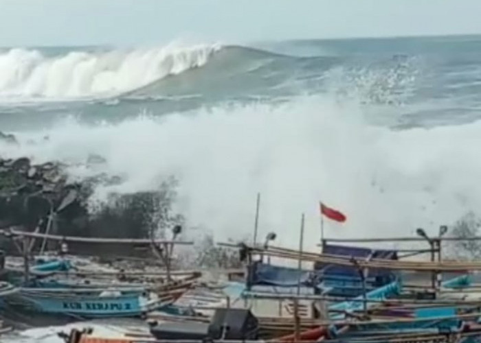 Waspada! Gelombang 6-9 Meter di Laut Jawa Timur