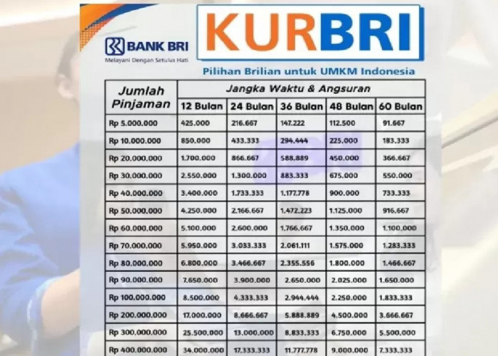 Ajukan Pinjaman Modal Usaha Tanpa Jaminan, Cek Tabel Angsuran KUR BRI 2026 Pinjaman Rp 100 Juta