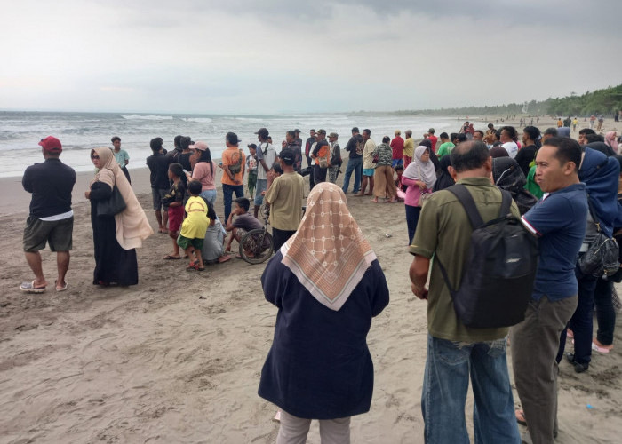 Terkini, Bocah 10 Tahun Hilang Terseret Arus Pantai Barat Pangandaran