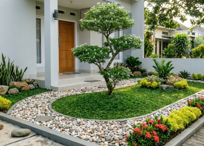 Taman Depan Rumah Ingin Lebih Hidup? Coba Pakai Ide Sederhana Ini, Bikin Hunian Terlihat Elegan!