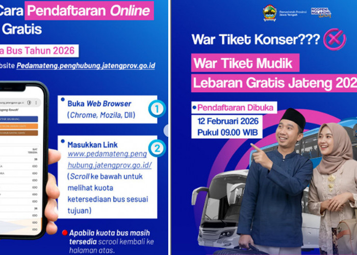 Buruan Amankan Tiket! Ini 3 Jalur dan Cara Daftar Mudik Gratis Pemprov Jateng 2026 yang Dibuka Hari Ini