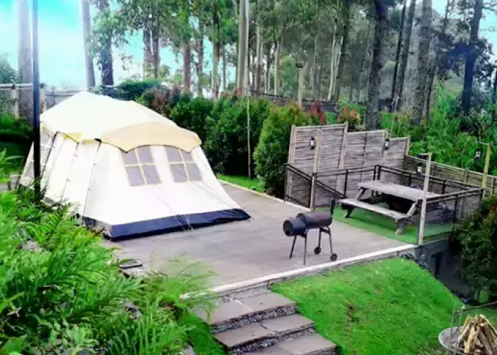 Tempat Camping di Bandung, Glamping Back to Nature di Dusun Bambu
