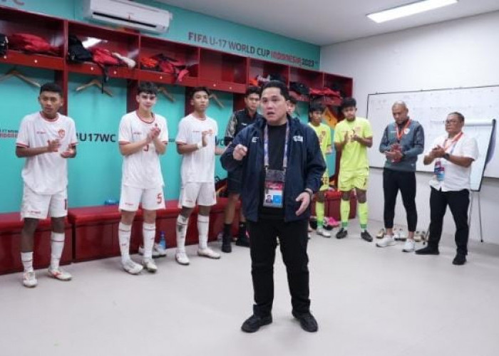 Erick Thohir Melihat Timnas Indonesia U16 Sebagai Masa Depan Sepakbola Indonesia, Minta Pemain Jangan Nangis