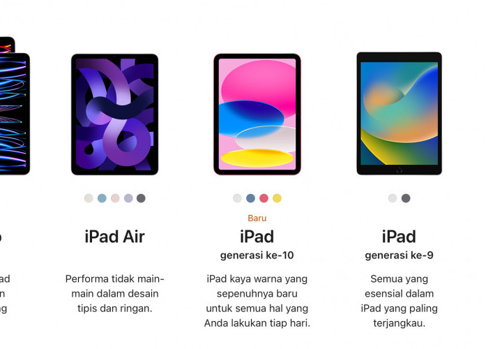 Spesifikasi 5 iPad dari Terbaru sampai yang Mini, Kira-Kira Mau Pilih yang Mana Nih?