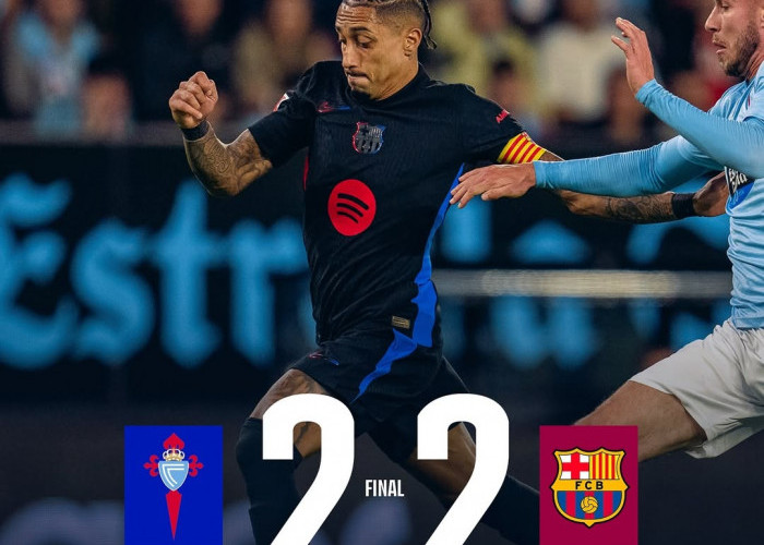 FC Barcelona VS Celta Vigo 2-2, Barcelona Gagal Mempertahankan Keunggulan Dua Gol