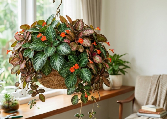 Daunnya Cantik Beludru dan Menjuntai Indah, Begini Cara Menanam dan Merawat Episcia Agar Tumbuh Rimbun di Ruma