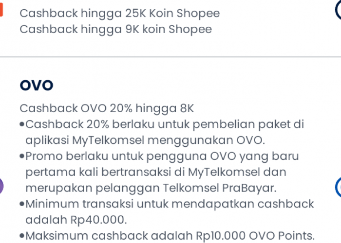 Beli Pulsa di MyTelkomsel Bisa Dapat Promo Saldo OVO Gratis, Besaran Cashbacknya Hingga Rp10 Ribu