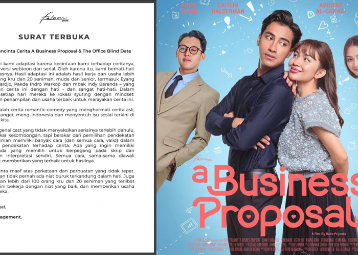 Falcon Pictures Rilis Surat Terbuka, Permintaan Maaf atas Kontroversi Film A Business Proposal Indonesia