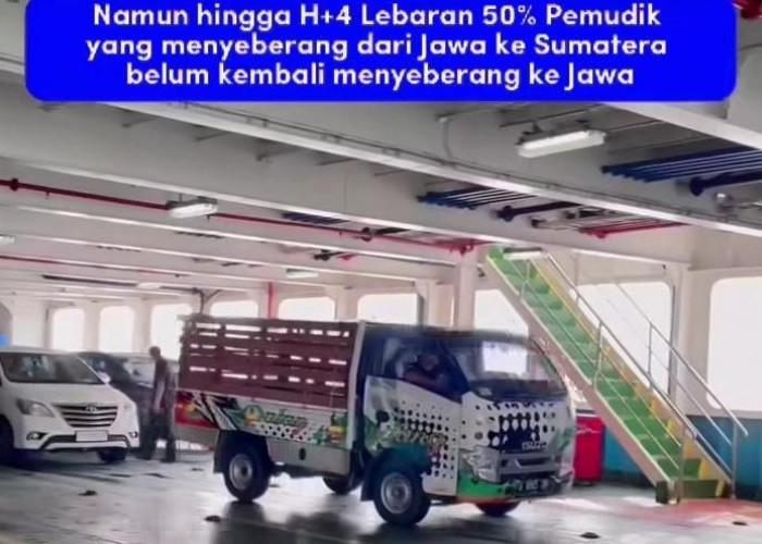 Puncak Arus Balik Terjadi Akhir Pekan Ini, Kemenhub: 50 Persen Kendaraan dari Sumatera ke Jawa Belum Balik 