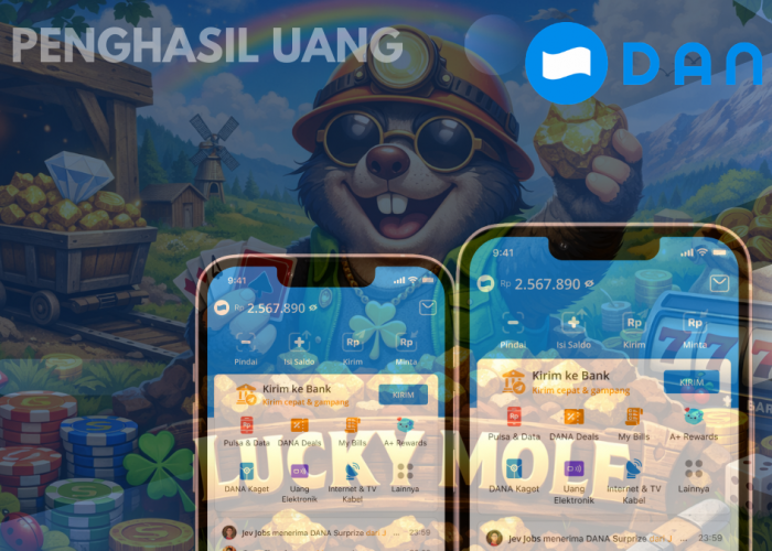 Aplikasi Penghasil Uang 2026! Cara Mudah Dapat Saldo DANA Gratis Rp213.000 dari Lucky Mole