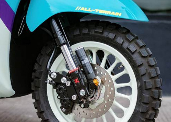 Asli Nyentrik! Yamaha Grand Filano Hybrid Dimodif Jadi Skutik Ala Urban Rally 80-an Bergaya Anak Muda Kalcer