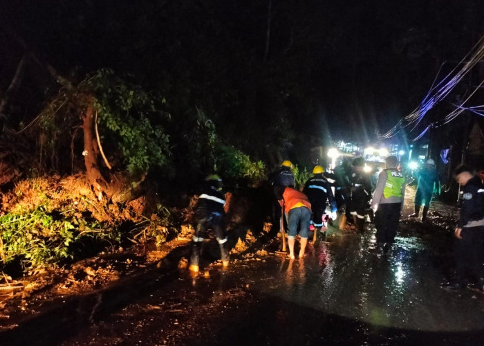 Jalan Raya Salawu Tasikmalaya Sempat Tertutup Longsor, Pengendara Diminta Waspada