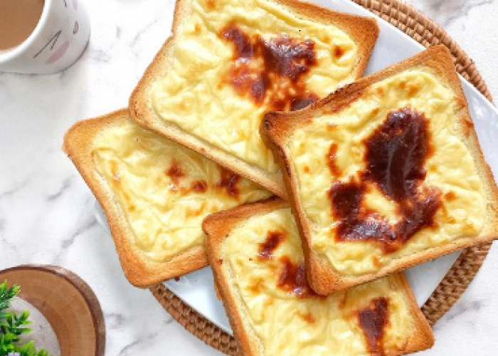 Roti Tawar Jadi Istimewa dengan Resep Basque Burnt Cheese Toast untuk Sarapan