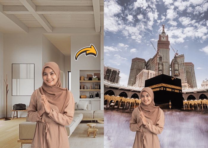 Heboh! AI Buat Foto Umroh Ilusi Seakan Berada di Tanah Suci!