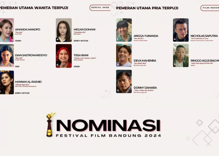 Jajaran Artis Indonesia yang Masuk Nominasi Festival Film Bandung ke-37