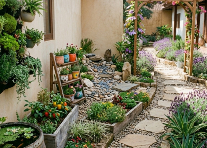 Memanfaatkan Lahan Sempit Jadi Taman Cantik, Ide Kreatif Taman Samping Rumah yang Estetik dan Fungsional