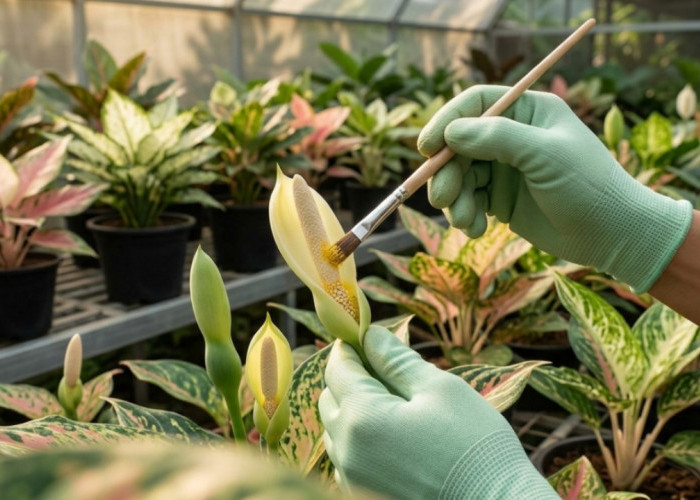 Kalau Ingin Aglonema Punya Corak Baru, Kuncinya Ada di Teknik Penyilangan Ini