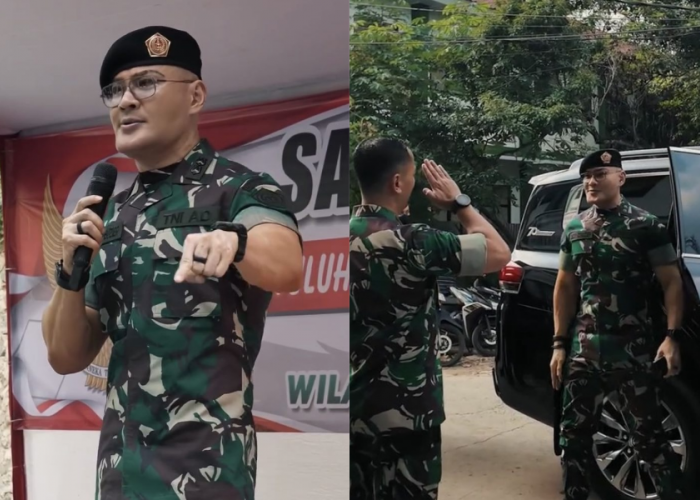 Momen Deddy Corbuzier Hadiri TMMD ke-122 di Bekasi, Disambut Meriah Para Siswa