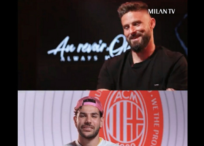 Pesan Perpisahan Pemain AC Milan kepada Oliver Giroud: Halo Kanguru Tua, Kamu Luar Biasa