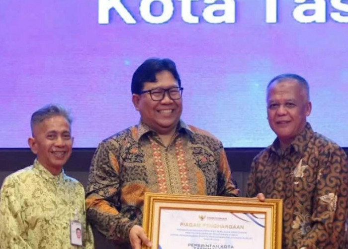 Pemerintah Kota Tasikmalaya Raih Penghargaan Kepatuhan Pelayanan Publik dari Ombudsman Jabar