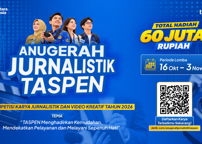Total Hadiah Rp 60 Juta! TASPEN Buka Anugerah Jurnalistik 2026, Ini Cara Ikutnya