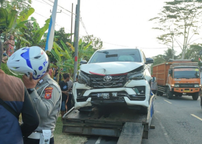 Alhamdulillah, Wabup Pangandaran Baik-Baik Saja Setelah Rombongan Mobil Dinasnya Mengalami Kecelakaan