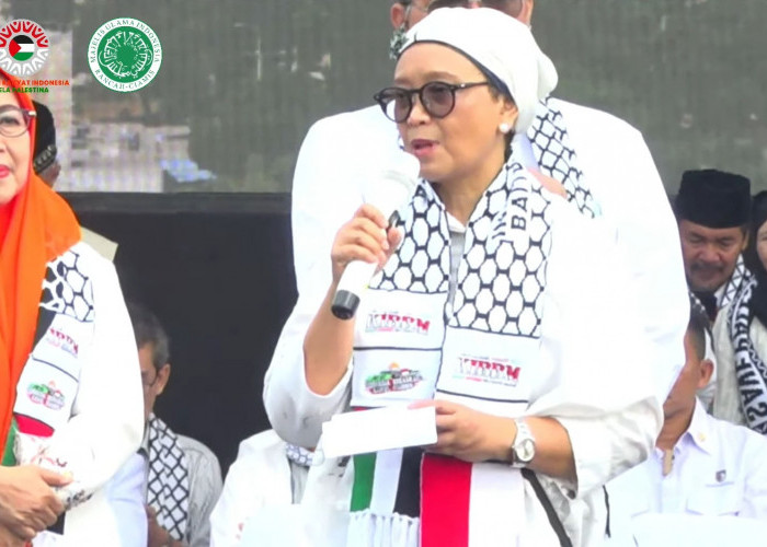 Puisi Retno Marsudi Mendapat Perhatian Massa Aliansi Rakyat Indonesia Bela Palestina