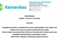 Rekrutmen Tenaga CPMU Dibuka Ditjen Penanggulangan Penyakit, Cek Formasi, Syarat dan Jadwal Seleksi