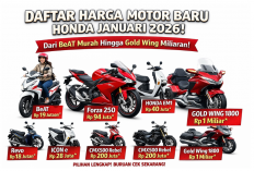 Daftar Harga Motor Baru Honda Januari 2026 Lengkap, dari BeAT Murah hingga Gold Wing Tembus Miliaran!