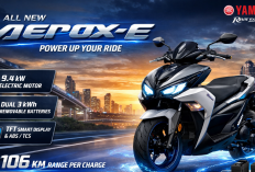 Motor Listrik Aerox Yamaha Aerox-E Langsung Bikin Pecinta Skutik Sporty Heboh