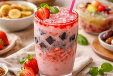 Ide Jualan Takjil Ramadhan 2026 Yang Laris Manis: Es Stroberi Cincau Creamy Begini Resepnya!